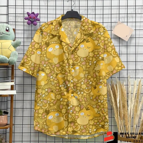 Psyduck pokemon hawaiian shirt - pokemon,