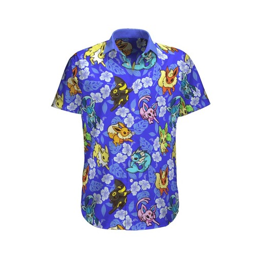 Eevee pokemon hawaiian - eevee, shirt